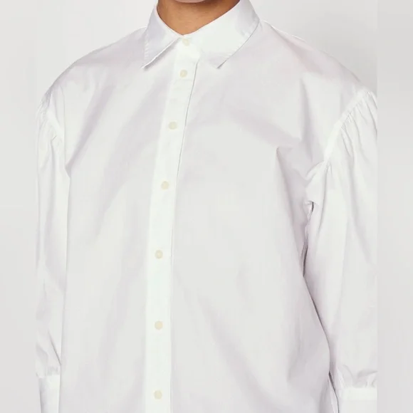 Lauren Ralph Lauren - White Button Down 3/4 Sleeve Blouse - Size 2X - Picture 3 of 5